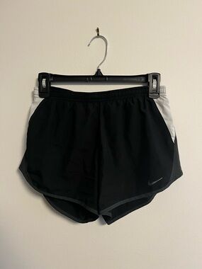 Nike Women’s Black Shorts with White Side Panels